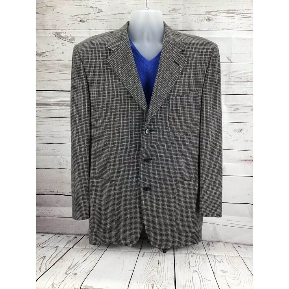 Canali Mansouri Sport Coat Mens Blazer Jacket Made In Italy